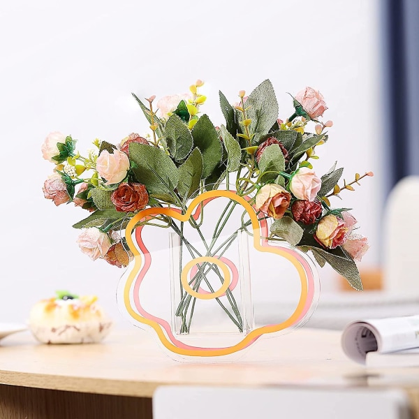 Akrylmolnformad Vas för Blommor, Sminkborstar, Pennor - Elegant Modern Design