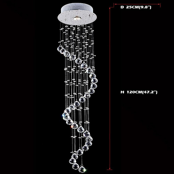 25cm Hängande Lykta Design Chandelier Metall Modern