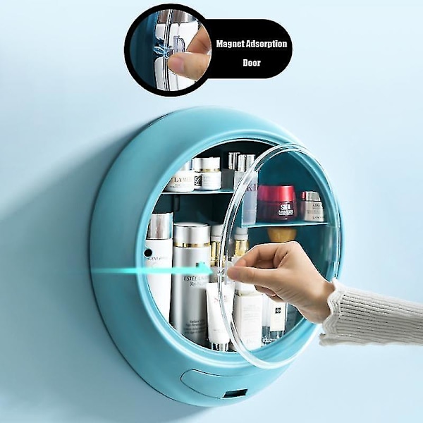 Badeværelsesvægmonteret Makeup Organizer Punch Free Opbevaring