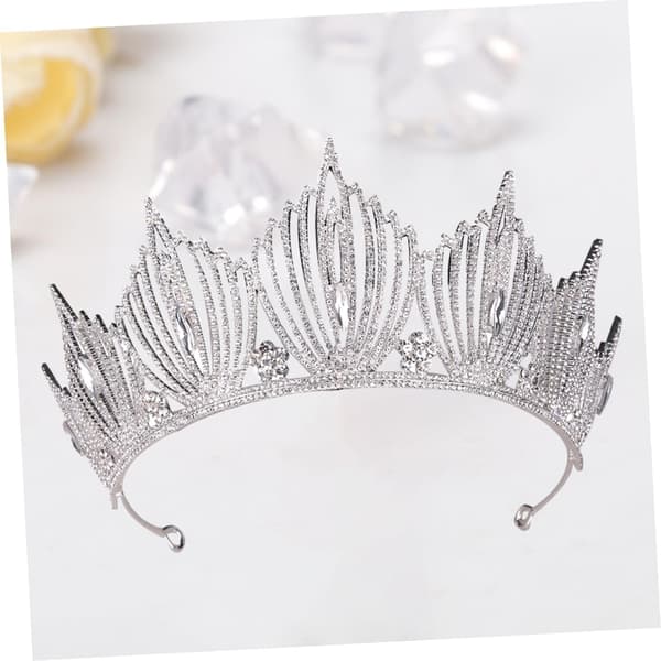 1 st barock strasskrona pannband för brudar elegant hårtillbehör