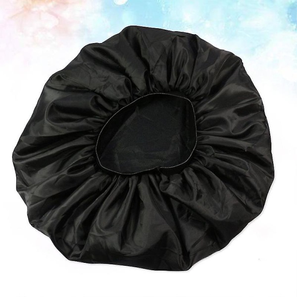 Erittäin suuri kaksinkertainen elastinen yömyssy silkki ja satiini nukkuva  yömyssy hiuksia järjestävä hattu (musta) 5286 | Fyndiq
