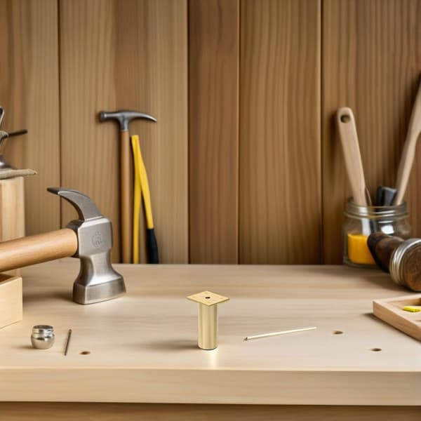 4 stk. justerbare runde møbelben i aluminiumslegering til sofa og skrivebord