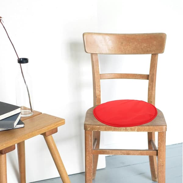 Spisestol Svamp Setepute 38 cm Diameter Fortykket Rund Pute for Kontor Bilseter
