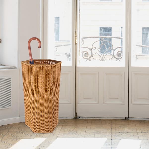 Paraplystativ i plast, kunstig rotting, stor kapasitet, solid design, innendørs