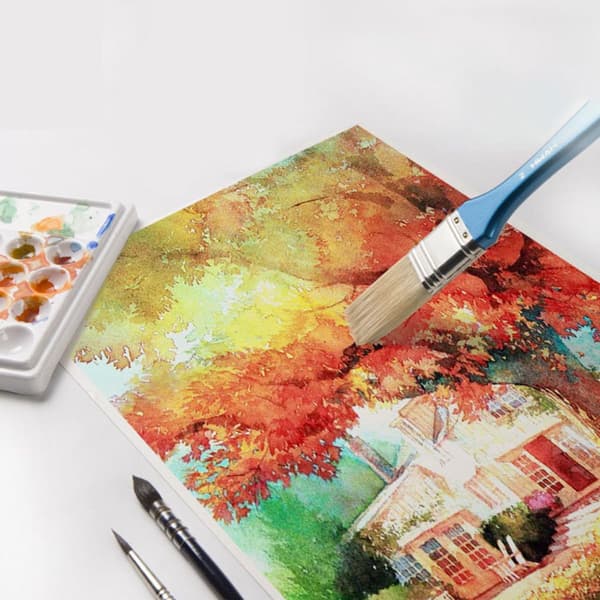 20 ark 300 gsm kallpressat akvarellpapper, fin textur ritpapper