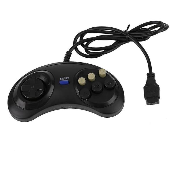 Spillkontroll med seks knapper for Sega Megadrive