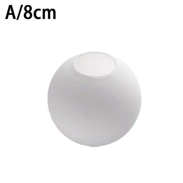 Matt Vit Globe Glaslampskärm Ersättning Rund Ljusskydd Reparation 8cm