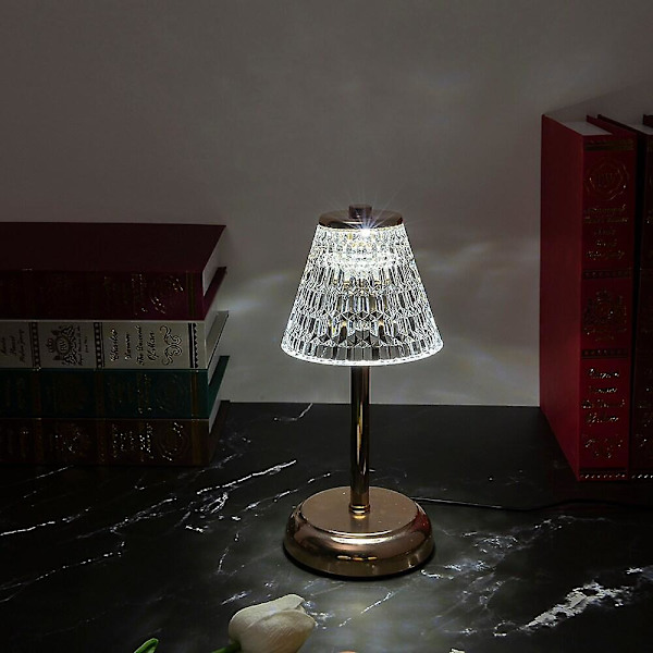 Krystallbordlampe Dekorativ Kunstnerisk USB Soverom Jenterom