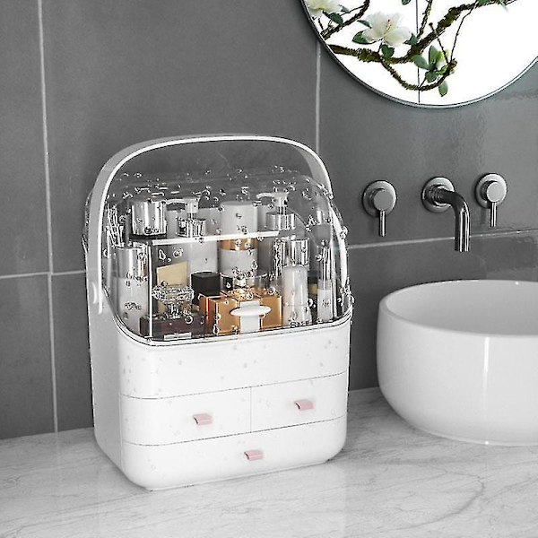 3-lags Makeup Smykke Organizer Display Box Vandafvisende