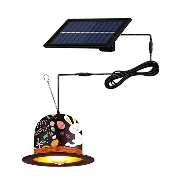 LED Solcellsdrivna Påskhattslampor för Utomhusvägg