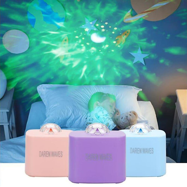 Stjerne Galaxy Projektor Lampe Lystilstande Børnedag USB