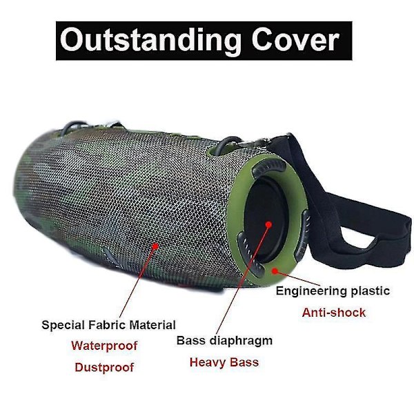 40W Højtydende Bluetooth Højttalere Subwoofer TWS Camouflage