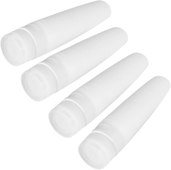 4 stk silikon underflasker 90 ml hvite bærbare tomme reisekosmetikkflasker