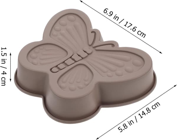 2 stk. kageforme køkkenbageforme 7,5x5,5x2,5 tommer silikone non-stick