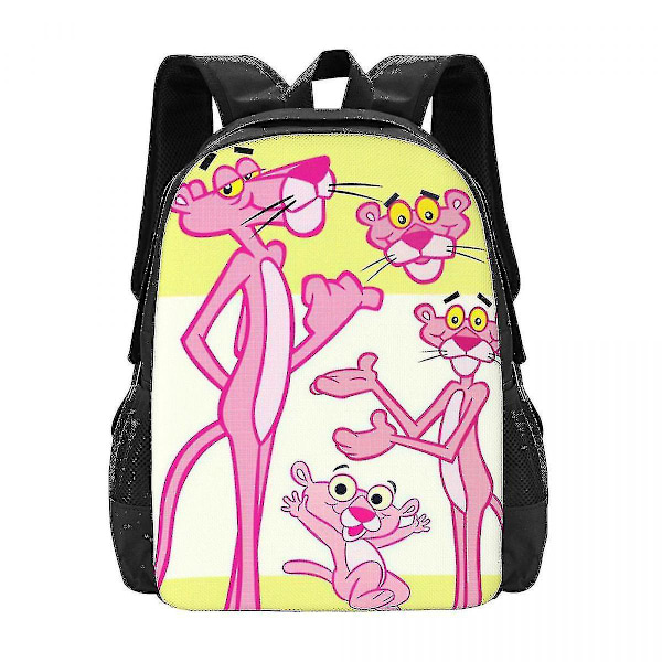 Pink Panther -reppu 3D-painatus, kepulainen leopardi, tytöille ja pojille, matkareppu, peruskoulu ja yläkoulu, koululaukku 20