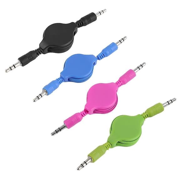 3,5 mm Han-Han Retraktil Stereo Audiokabel