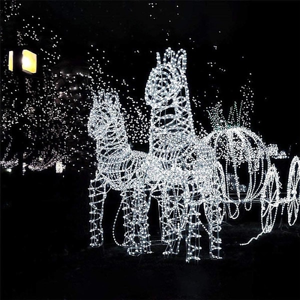 Julsträngljus 2 st 12m 100led Färgväxlande