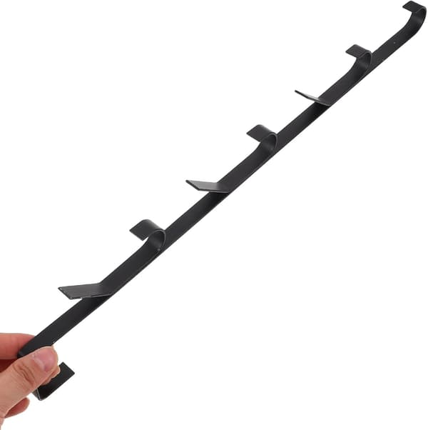 1 st svart dörrkrok över dörren, kolstål, robust material