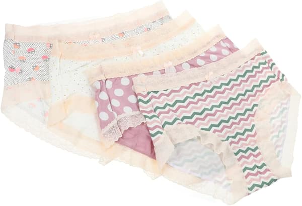 4-pack damunderkläder Bonds-stil Andningsbara trosor Bekväma damunderkläder