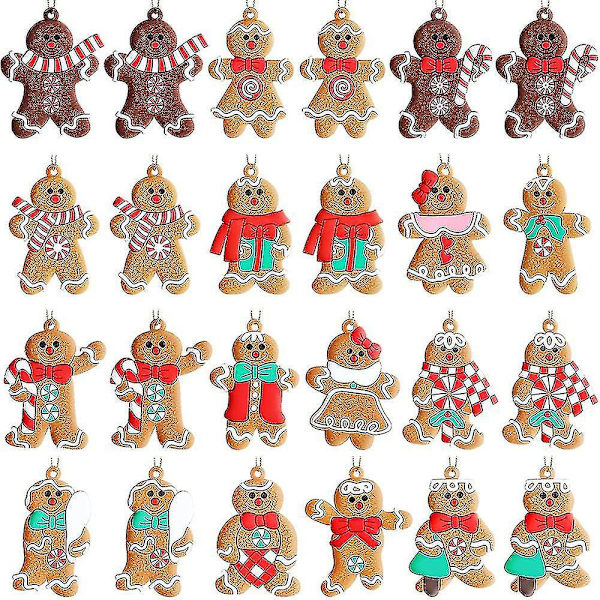 Julepynt Gingerbreadmann i Plast
