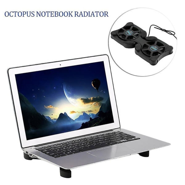 USB Mini Bläckfisk Notebook Fläktkylare 14 Tums Laptop