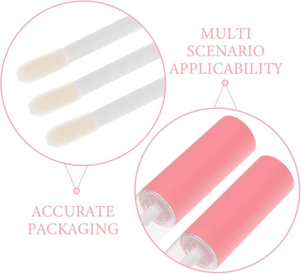5 stk. tomme lipgloss-tuber DIY sminke leppepomadebeholder maskaratuber for glosser