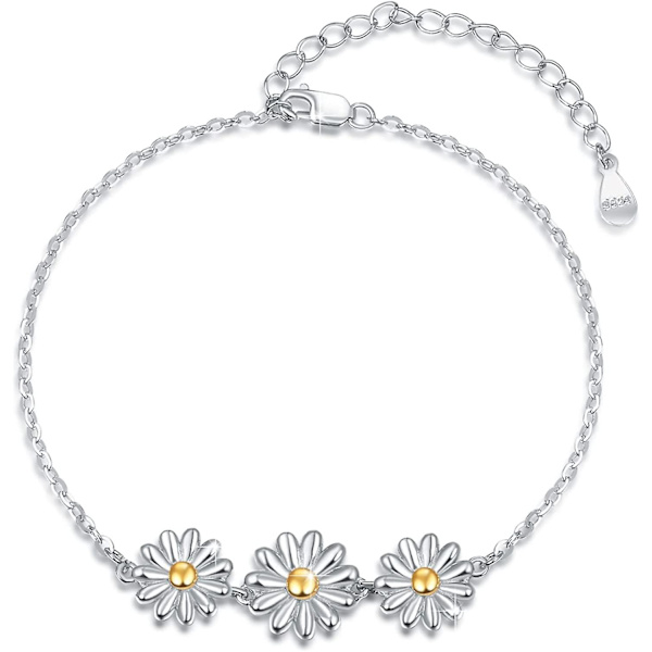 Daisy Armbånd 952 Sølv Armbånd Justerbart Armbånd Daisy