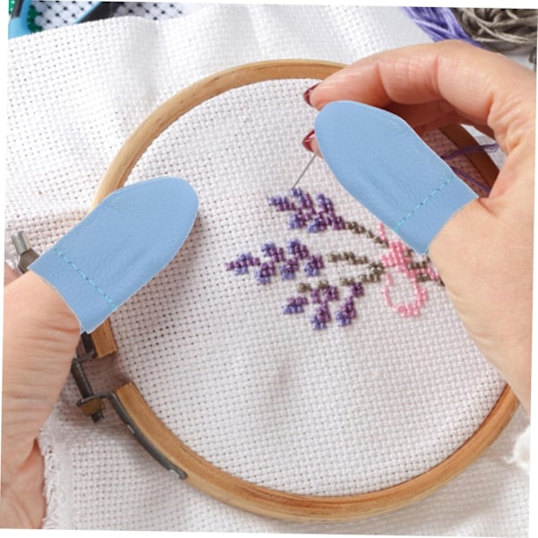 Fingerbøl Felting 20 stk. Tilfeldig Farge Lær Fingerbeskyttere