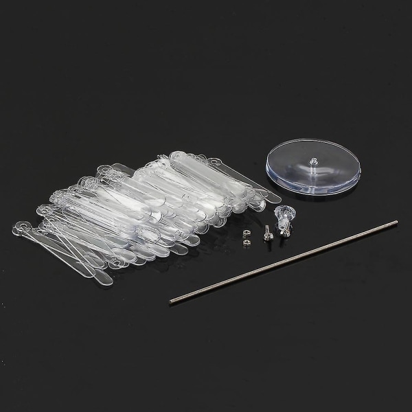 120 Sticks Nagelkonst Displayställ Spiral Falskt Ställ