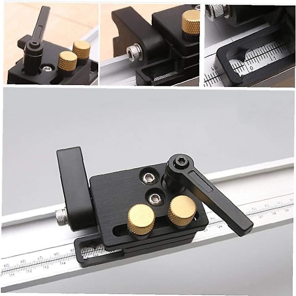 Miter Spor for Kjørevei T-spor Miter Guide Stop Chute Spesial Aluminium Legering Begrenser Skinne Trebearbeiding