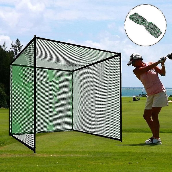 1 stk 3*3m golfnet golfslagtræningsnet golfslagtræningsnet til træningskørsel indendørs udendørs
