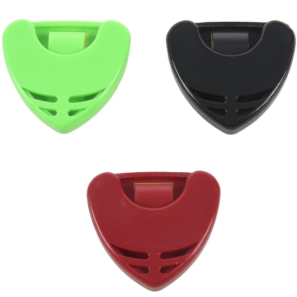 5 stk. Plast Gitar Pick Holder Etui