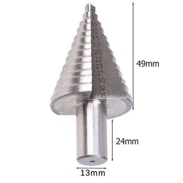 Step Titanium Spiral Groove Konisk Keglebor Set Hulskærer