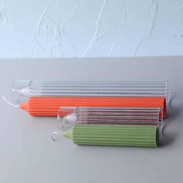 Long Pole Candle Molds Plast Pillar Sylinder Rib Kit