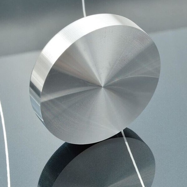 4 stykker 40 mm diameter og 8 mm tyk sølv aluminium skiveadapter kan bruges som ben til borde