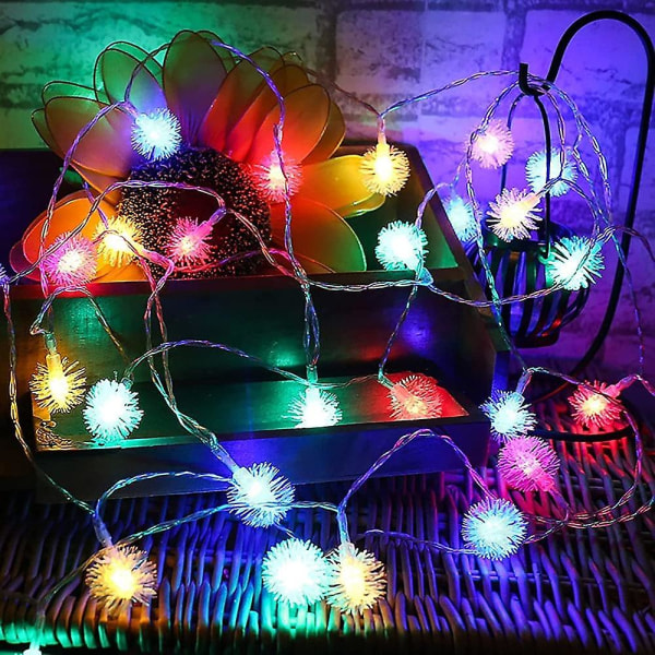 Eldfluga Maskros Fairy String Lights Solcellsladdning Plug-in Utomhus