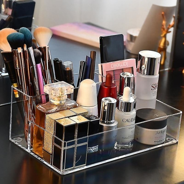Plastic Makeup Organizer Baderomsoppbevaringsboks Kosmetisk