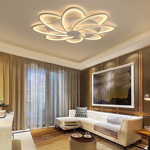 53cm Taklampe LED Stue Soverom Blomst Lampe