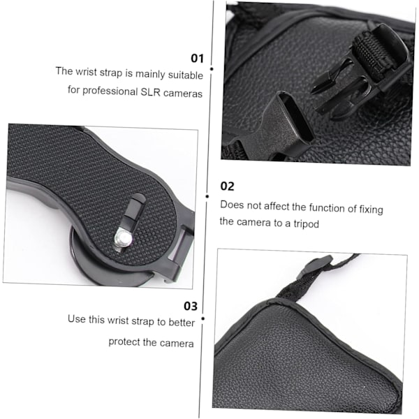 Säkerhetskameraband Bekväm Ergonomisk Design för SLR DSLR Kamera Handremmar