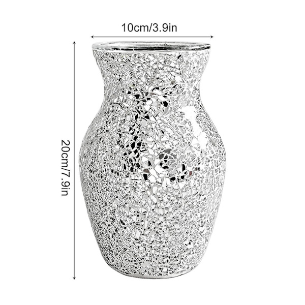 Håndlavet Mosaik Crackle Glas Bordpynt