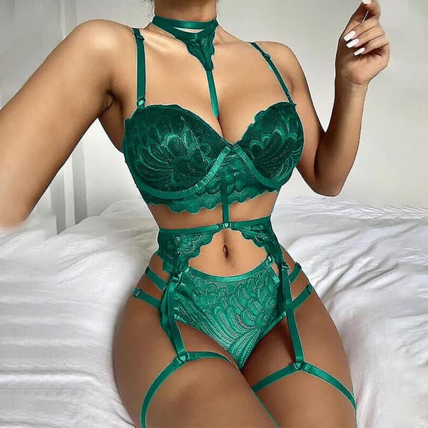 Naughty Devil Lace BH og Trusersett Erotisk Undertøy