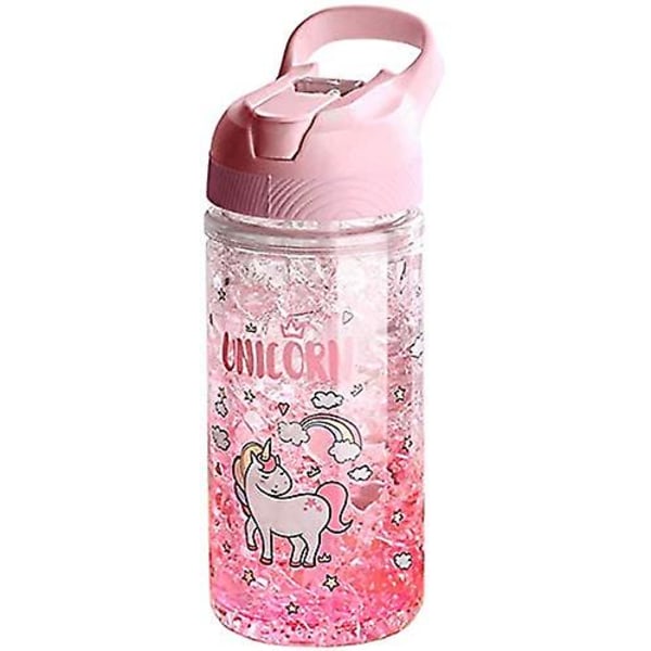 Unicorn vannflasker for jenter, søte jenter vannflasker til skolen, jenter vannflaske rosa