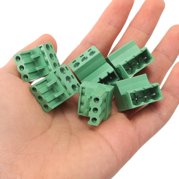 20st Plug-in Kopplingsplintar Lödfria PCB Snabbanslutning för Kabelterminal Elektrisk Distributionspanel