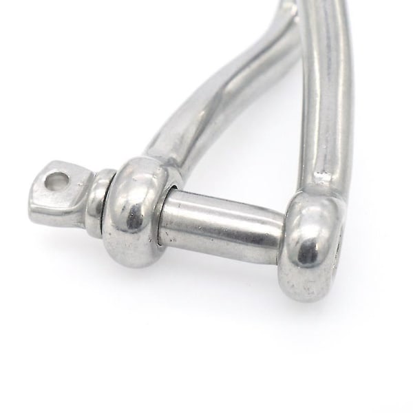 Rostfritt stål 316 Twist Shackle(8mm) Marine Grade5stsilver