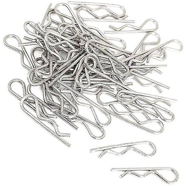 50 stk. 1,5 mm x 35 mm Rustfrit Stål R-Formet Cotter Clip Pin