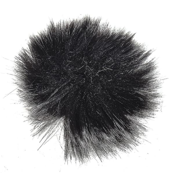 Furry Utomhus Mikrofon Vindskydd Muff Mini Lapel Lavalier Mikrofon Vindskydd, 3-pack