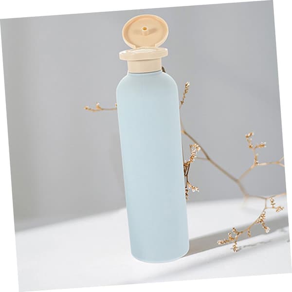 2 st påfyllningsbara plastflaskor för balsam och schampo 260 ml läckagesäker pumpdispenser
