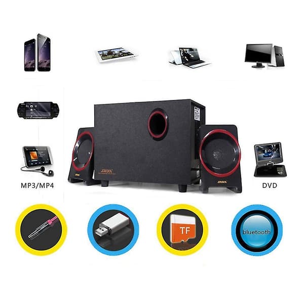 Træ Desktop Lille Computer PC USB 2.1 Højttalere