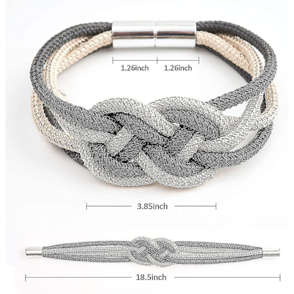 2-pack starka magnetiska gardinband - svart och beige
