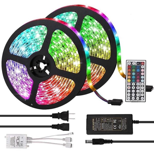 10M LED-lysstribe Dæmpbar RGB Farve 600LEDs 5050SMD